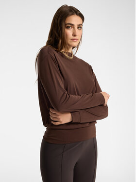 Elena Mirò Elena Mirò Blusa G037Z000686N0H2 Marrone Boxy Fit