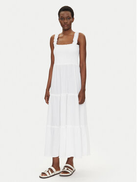 Iconique Iconique Sommerkleid IC25-009 Weiß Regular Fit