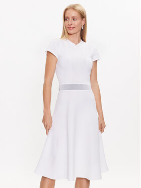 KARL LAGERFELD KARL LAGERFELD Kötött ruha 231W1359 Fehér Regular Fit