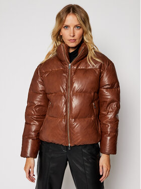 LaMarque LaMarque Usnjena jakna Iris 4469 Rjava Regular Fit