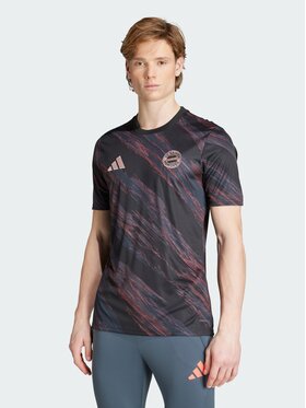 adidas adidas Koszulka techniczna FC Bayern 25/26 Pre-Match Jersey Czarny Slim Fit