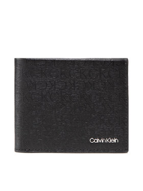 Calvin Klein Calvin Klein Μεγάλο Πορτοφόλι Ανδρικό Minimalism Mo Bifold 5Cc W/Coin K50K509131 Μαύρο