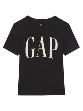 Gap Gap Тишърт 708411-06 Черен Regular Fit