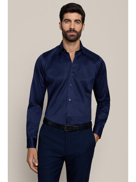 Lancerto Lancerto Koszula Gaia KO073226000014 Granatowy Slim Fit