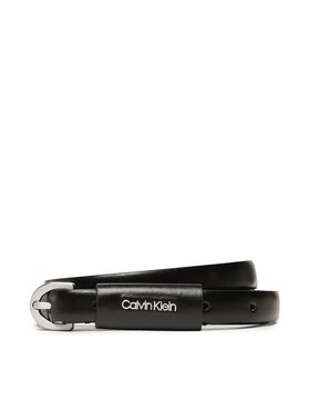 Calvin Klein Calvin Klein Sieviešu josta Ck Must Metal Let Belt 15Mm K60K611014 Melns