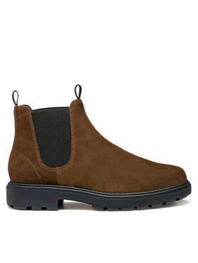 Geox Geox Kotníková obuv s elastickým prvkem U Spherica Ec7 U46FRA 00022 C6003 Hnědá