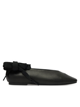 Tommy Jeans Tommy Jeans Baleríny Tjw Ballerina With Laces EN0EN02939 Čierna