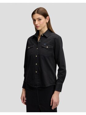 Lee Lee Koszula REGULAR WESTERN SHIRT Czarny Regular Fit