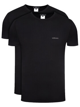 Versace 2 marškinėlių komplektas Intimo AU04023 Juoda Slim Fit