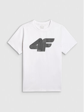4F 4F T-Shirt COMMERCIAL 3 Biały Regular Fit