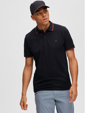 Selected Homme Polo 16087840 Crna Regular Fit