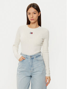 Tommy Jeans Tommy Jeans Palaidinė DW0DW20178 Écru Slim Fit