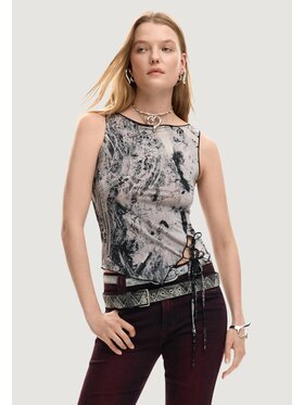 Desigual Desigual Canottiera TS_EDIMBURGO Grigio Casual Fit