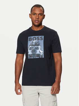 BOSS BOSS Marškinėliai Te_Mextour 50535079 Tamsiai mėlyna Regular Fit