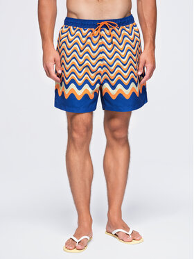 Ombre Ombre Szorty kąpielowe OM-SRSS-0221 Pomarańczowy Regular Fit