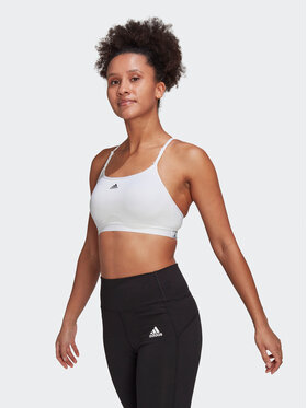 adidas adidas Sportovní podprsenka Aeroreact Training Light-Support Bra HC5421 Bílá