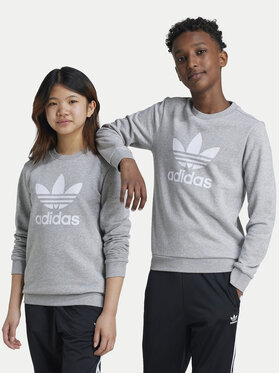 adidas adidas Світшот Trefoil IY7436 Сірий Regular Fit