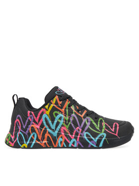 Skechers Skechers Sneakersy Uno Lite - Heat of Lights 177977/BKMT Czarny