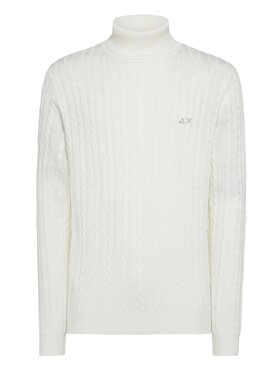 SUN68 SUN68 Sweter q-dav-53704 Biały Regular Fit