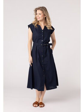 QUIOSQUE QUIOSQUE Sukienka letnia Quiosque 4UB019802 Granatowy Regular Fit