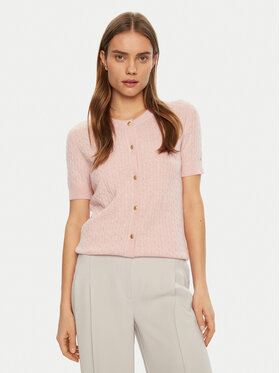 Tommy Hilfiger Tommy Hilfiger Kardigán WW0WW43958 Rózsaszín Regular Fit