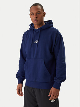 adidas adidas Mikina Essentials Feel Cozy JE3810 Tmavomodrá Regular Fit