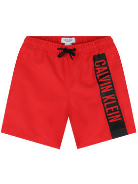 Calvin Klein Swimwear Calvin Klein Swimwear Kupaće gaće i hlače Medium Drawstring B70B700225 Crvena Regular Fit