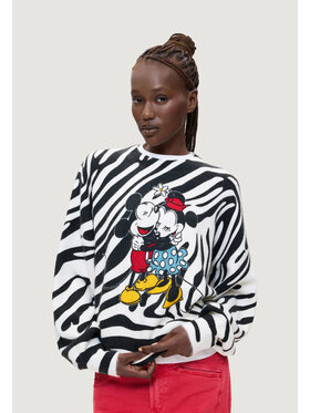 Desigual Desigual Maglione JERS_HUG MICKEY Bianco Casual Fit