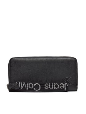Calvin Klein Calvin Klein Portofel Mare de Damă Ultralight Zip Around W/Wristlet K60K611498 Negru