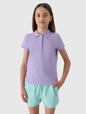 4F 4F Polo 4FJWSS24TTSHF1148-52S Rosa Regular Fit