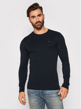 Tommy Jeans Tommy Jeans Longsleeve krekls DM0DM04409 Melns Slim Fit
