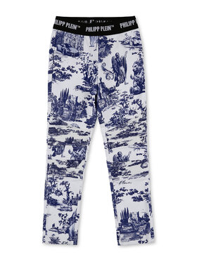 PHILIPP PLEIN PHILIPP PLEIN Jegginsy 3865 Biały Comfort Fit