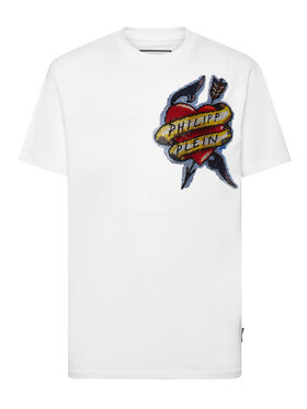 PHILIPP PLEIN PHILIPP PLEIN T-Shirt 3679 Biały Regular Fit