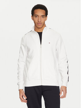 Tommy Hilfiger Tommy Hilfiger Світшот Global Stripe MW0MW37468 Білий Regular Fit