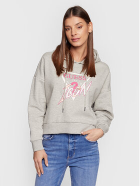 Guess Guess Світшот Icon W3RQ03 KB683 Сірий Regular Fit