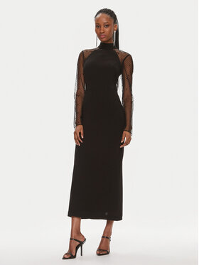 KARL LAGERFELD KARL LAGERFELD Коктейлна рокля 240W1303 Черен Slim Fit