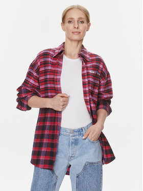 Wrangler Wrangler Риза 112343681 Розов Loose Fit