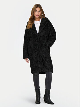 ONLY ONLY Kožuh Catalina 15322420 Crna Regular Fit