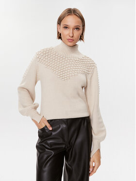 Bruuns Bazaar Bruuns Bazaar Bluză cu gât Simona BBW3018N Bej Regular Fit