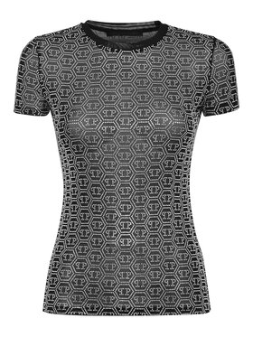 PHILIPP PLEIN PHILIPP PLEIN T-Shirt 14891 Czarny Skin Tight Fit