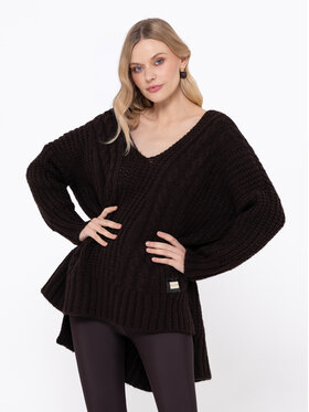 LIDIA KALITA LIDIA KALITA Sweter Luxembourg Brązowy ciemny Oversize