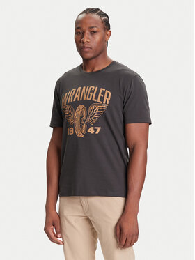 Wrangler Wrangler T-shirt Americana 112371478 Siva Regular Fit