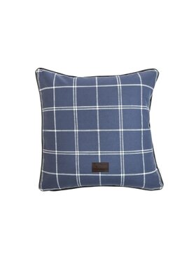 Sweet Living Sweet Living Poduszka Poduszka RIVERHEAD TARTAN NAVY /WHITE XL Granatowy