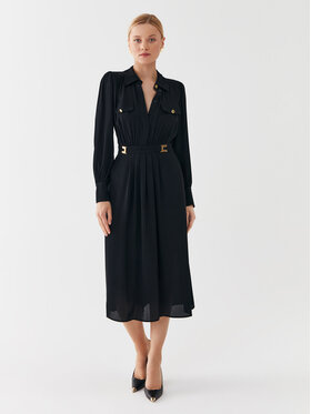 Elisabetta Franchi Elisabetta Franchi Každodenní šaty AB-419-36E2-V480 Černá Regular Fit
