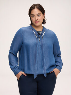 Fiorella Rubino Fiorella Rubino Blusa 2127T002513N024 Blu Boxy Fit