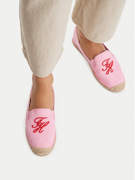 Tommy Hilfiger Tommy Hilfiger Espadrilky Th Script Summer Espadrille FW0FW09240 Ružová