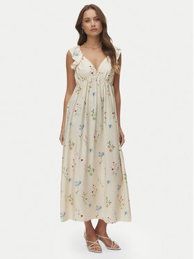 Vero Moda Vero Moda Sukienka letnia Josie 10324125 Beżowy Regular Fit