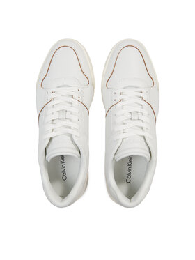 Calvin Klein Tenisice Low Top Lace Up Lth HM0HM01173 Bijela