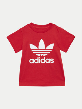 adidas adidas Tricou Trefoil IX5115 Roșu Regular Fit