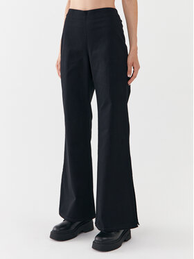 United Colors Of Benetton United Colors Of Benetton Spodnie materiałowe 46QRDF027 Czarny Wide Leg